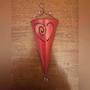 Valentines Metal Tussie Mussie with Heart